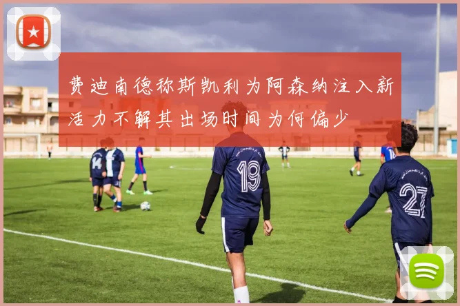 费迪南德称斯凯利为阿森纳注入新活力不解其出场时间为何偏少