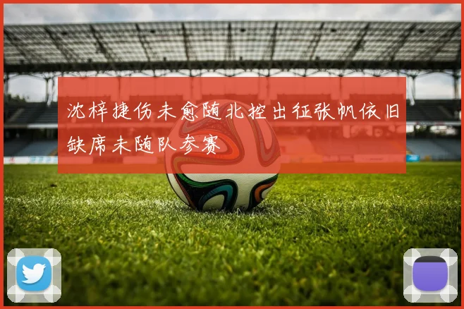 沈梓捷伤未愈随北控出征张帆依旧缺席未随队参赛
